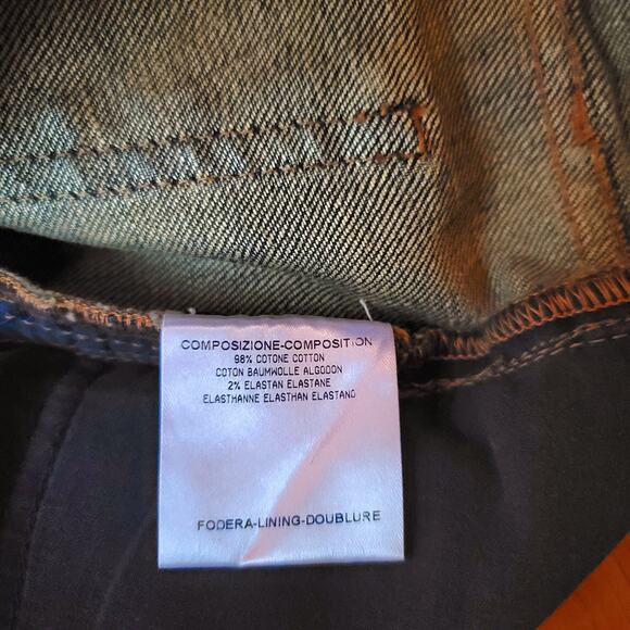 GUCCI New Flare Base Flared Jeans Premium Blue Denim Size 26 Bell Wide Bottoms - Picture 8 of 16